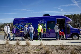 Sharing Science: HPU’s Mobile Lab Visits Quarry Park in Winston-Salem