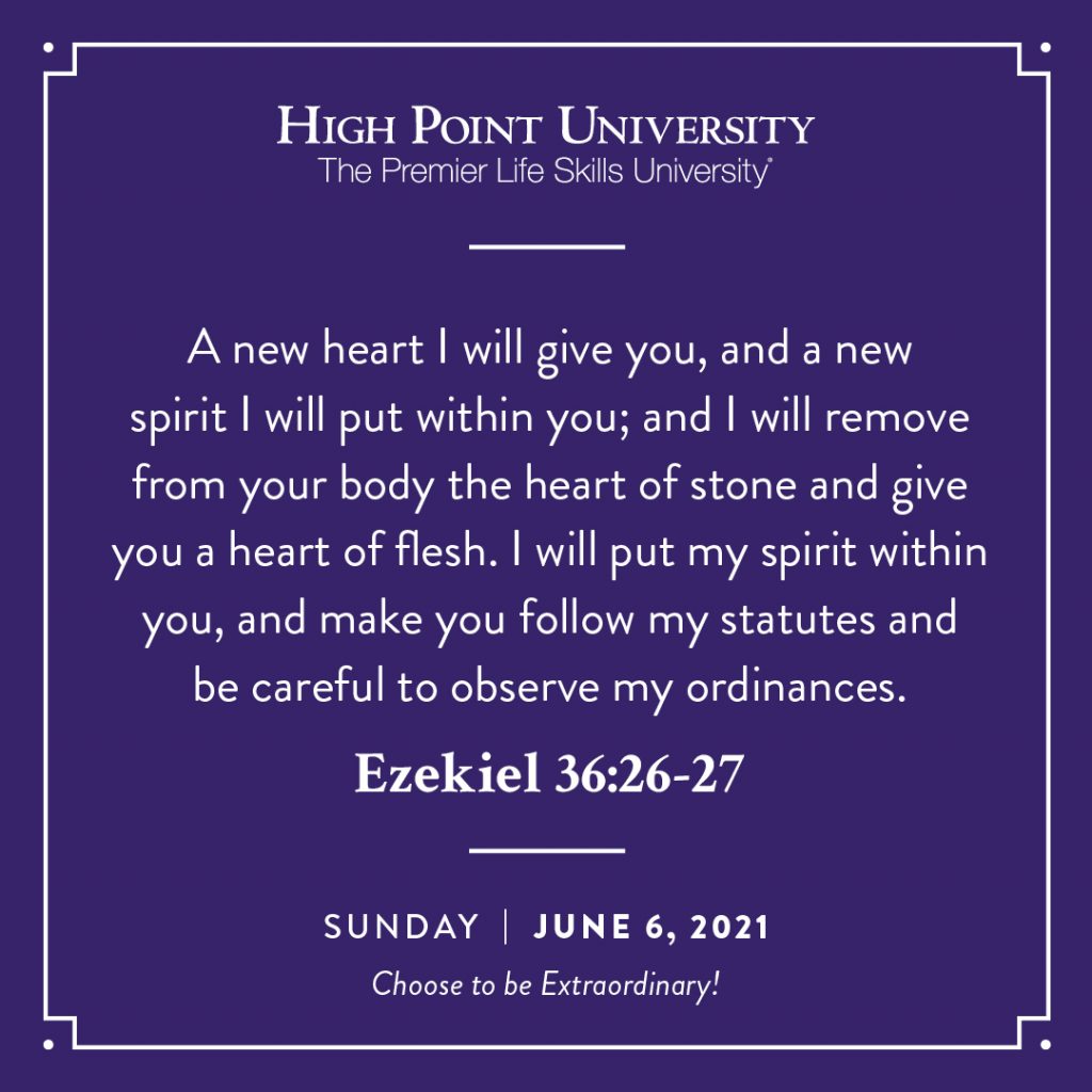 [CALENDAR] June 9, 2021  High Point University  High Point, NC