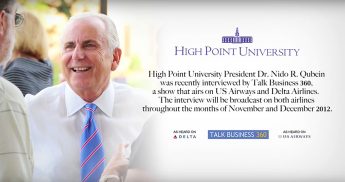 Dr. Nido R. Qubein featured on Delta Airlines Talk Business 360