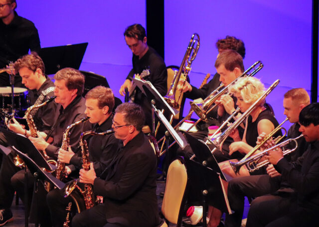 Music student performing at the David R. Hayworth School of Arts and Design at High Point University