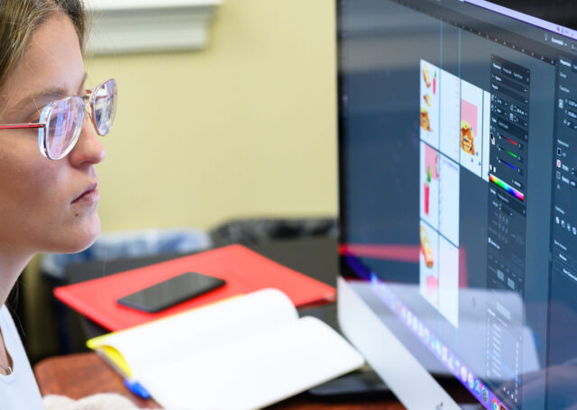 Graphic design student in the Graphic Design minor at HPU's David R. Hayworth School of Arts and Design