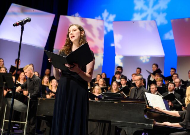 Choral performance by Voice minor students at the David R. Hayworth School of Arts and Design at High Point University
