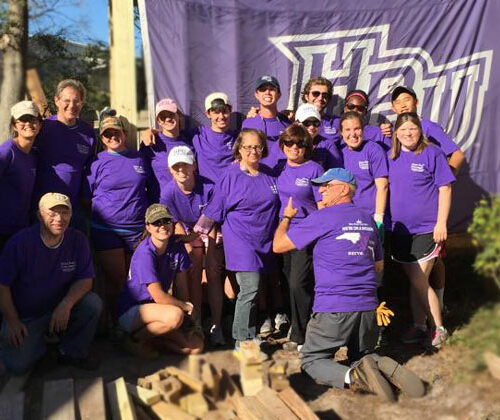 volunteer day building