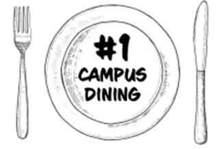 illustration of a dinner plate and silverware with 