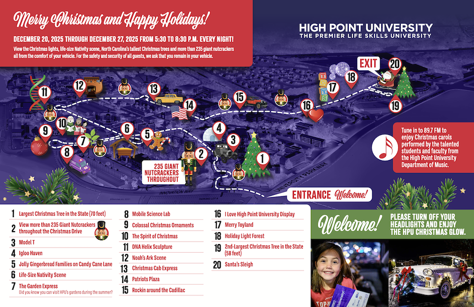 2025 christmas drive map