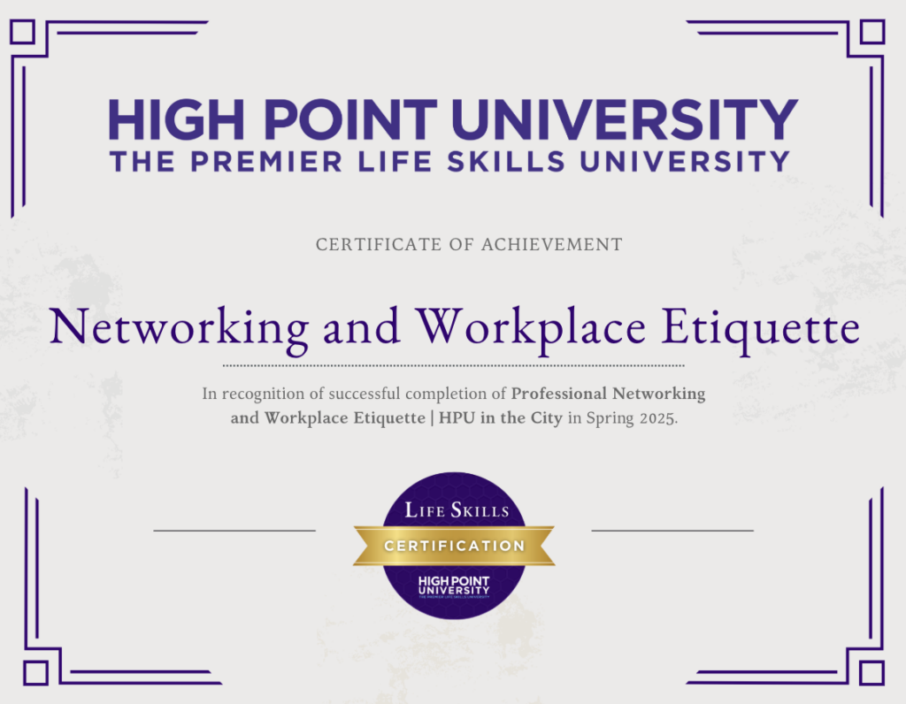networking and workplace etiquette