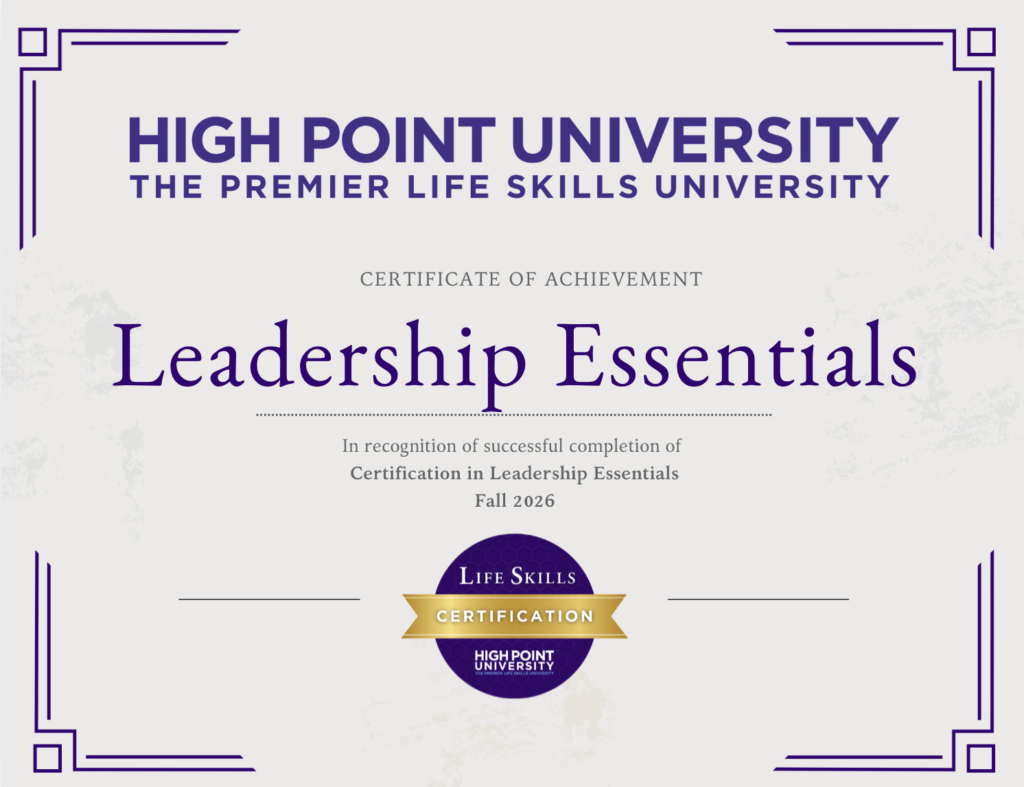 Leadership Essentials Certificate