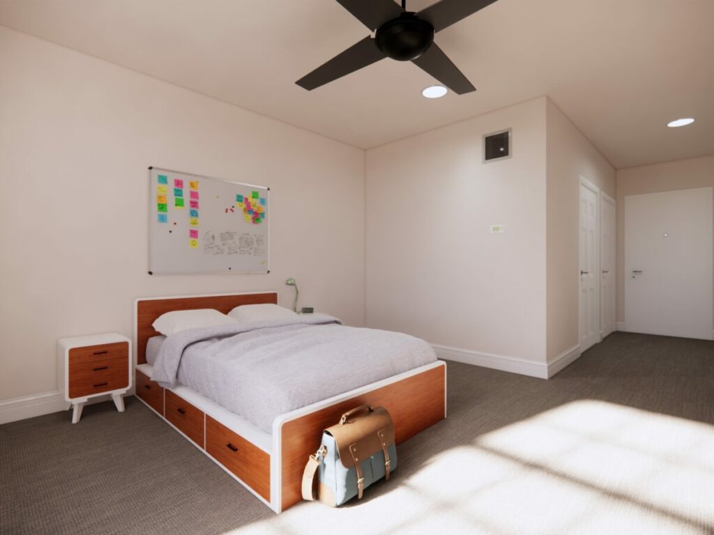 1 bed 3 Panther Commons