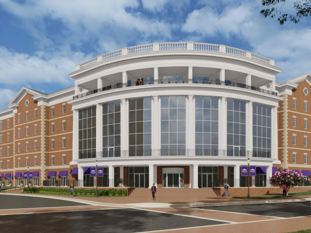 HPU Panther Commons Exterior Rendering