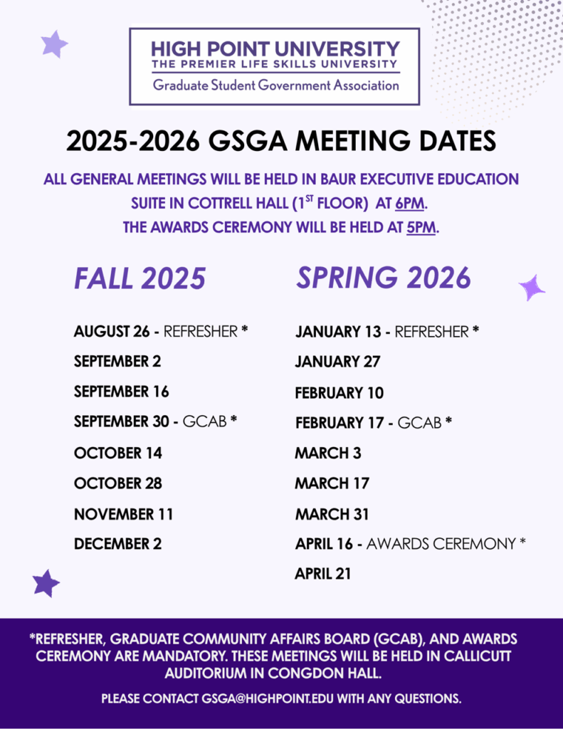 25 26 GSGA Meeting Dates