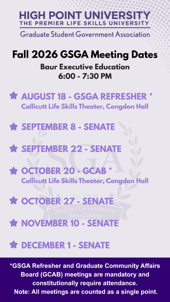 2026 GSGA Fall Meeting Dates
