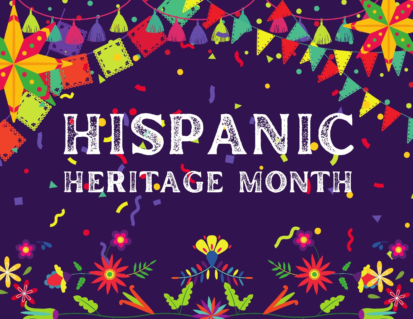 Violet Colourful Hispanic Heritage Month Facebook Post