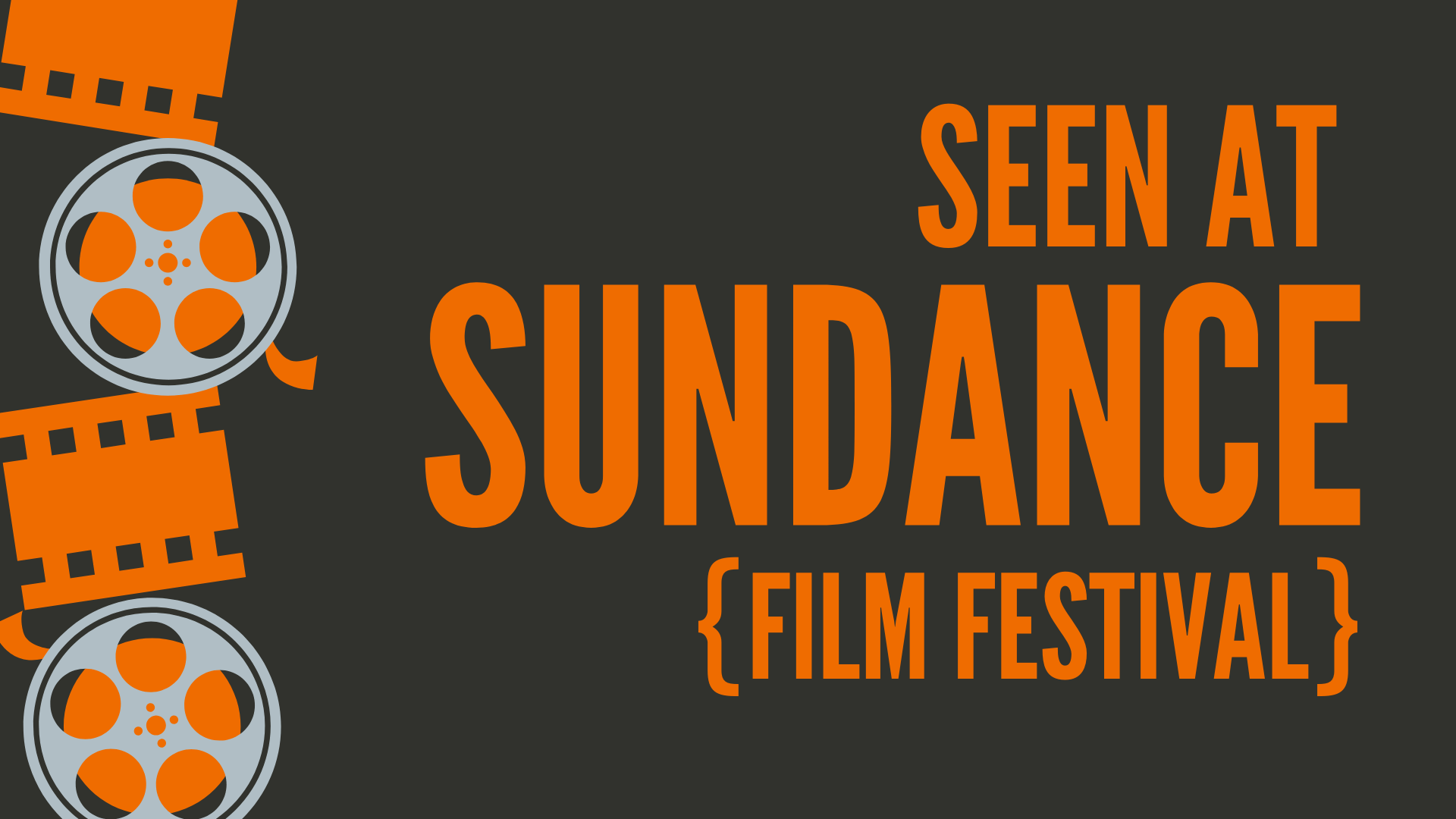 Black and Orange Illustrated Film Festival Summer Poster (1920 x 1080 px)