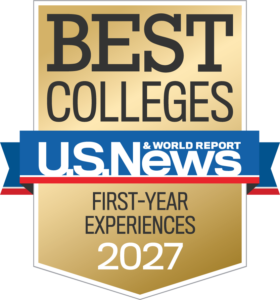 U.S. News & World Report badge for First Year Experiences