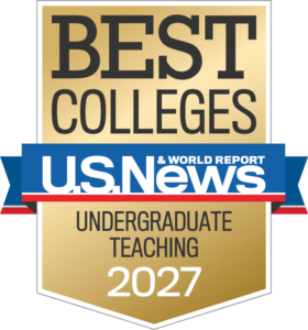 U.S. News & World Report badge for Undergraduate Teaching