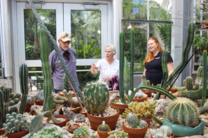 Community members observed different varieties of cacti inside HPU’s Caine Conservatory.