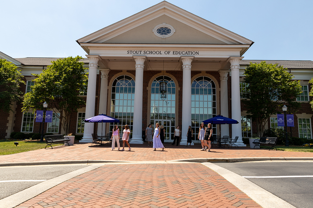 With the new federal funding, the Stout School of Education will help prepare more than 400 local teachers and principals in 17 area school districts. A group of HPU students gathered outside the School of Education during its Career Fair and Principal Panel on April 16, 2026.