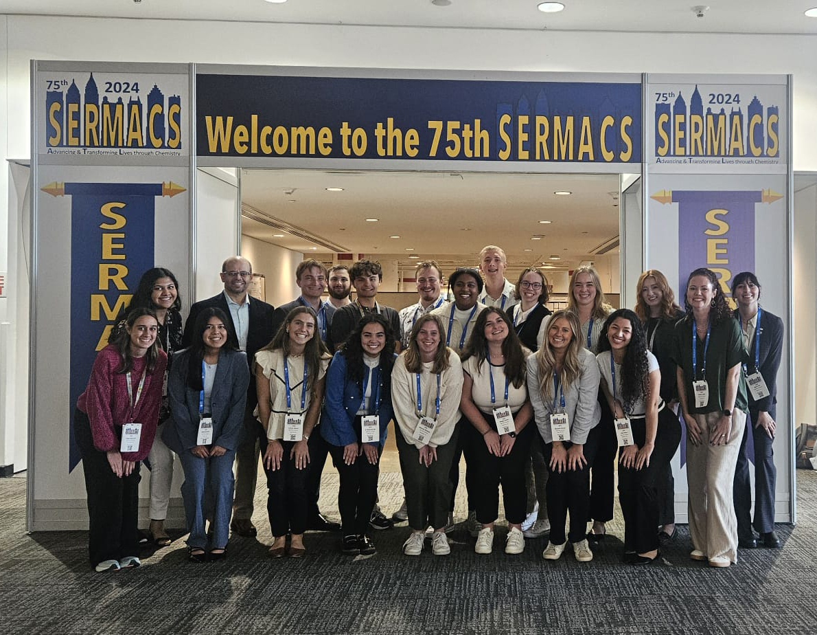 Twenty HPU undergraduate students recently presented their original research at the Southeastern Regional Meeting of the American Chemical Society (SERMACS) in Atlanta.
