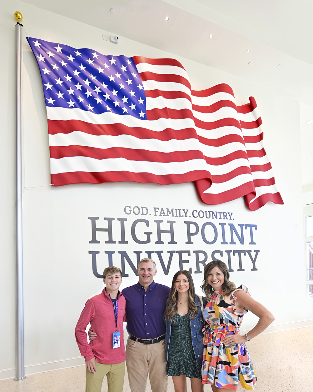 HPU Centennial Magazine Arena Flag