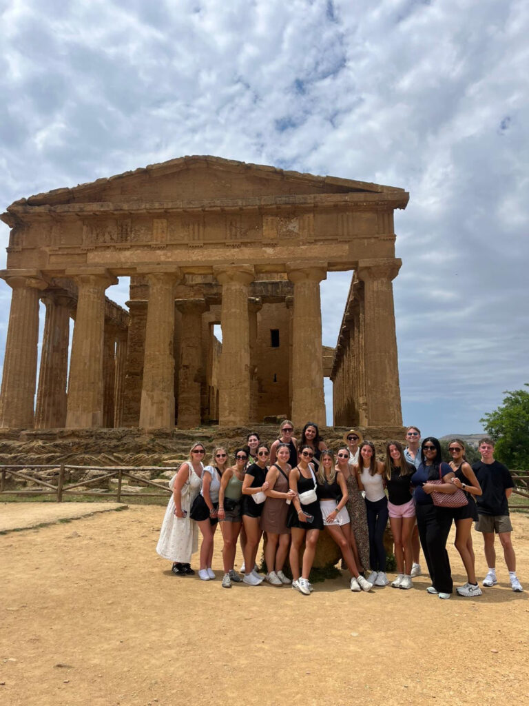 HPU students visited the Valley of Temples in Agrigento among many historic sites during their Italian Studies course.
