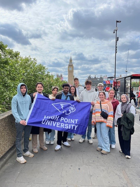 HPU healthcare management students saw Big Ben and other sights near Westminster in London.