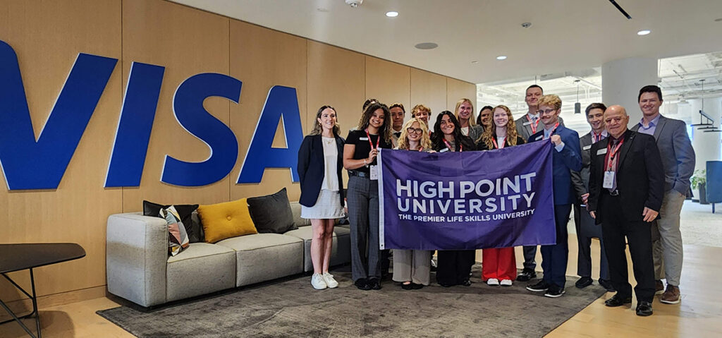 Students toured the Visa offices in Atlanta and heard from several of its employees during the visit.