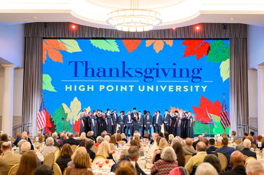The HPU Chamber Singers performed “America the Beautiful.” 
