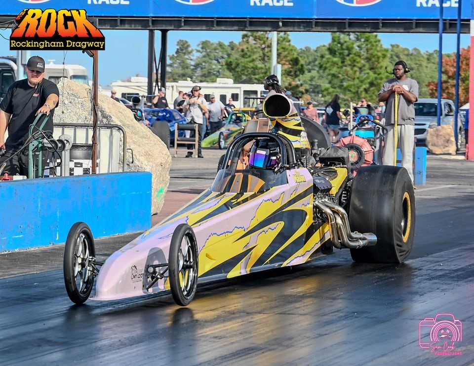 Ryan Mason, a senior business administration major with a minor in economics, won the top prize of $10,000 in the super pro race at the annual Freedom at the Rock weekend celebration at Rockingham Dragway in Rockingham, North Carolina, on Nov. 8-9.