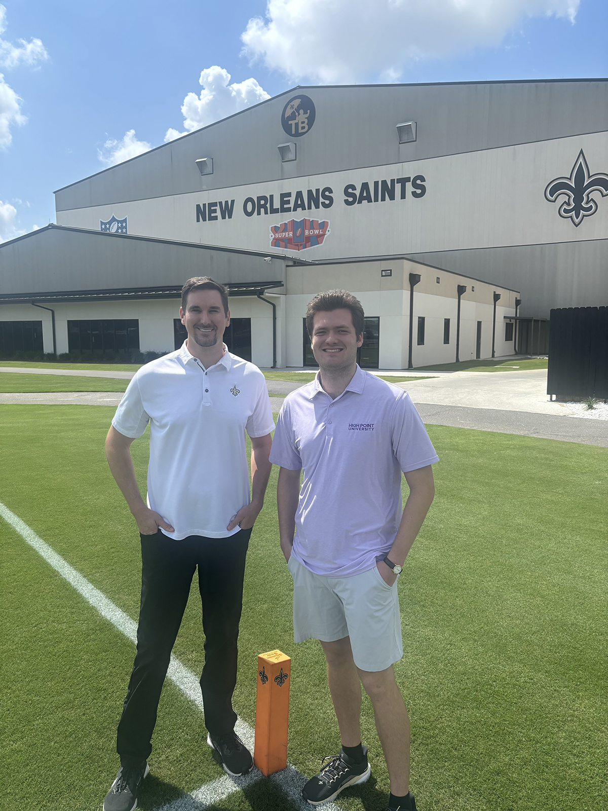 Keith Roshto Nicholas Roshto Interns with New Orleans Saints | High Point University