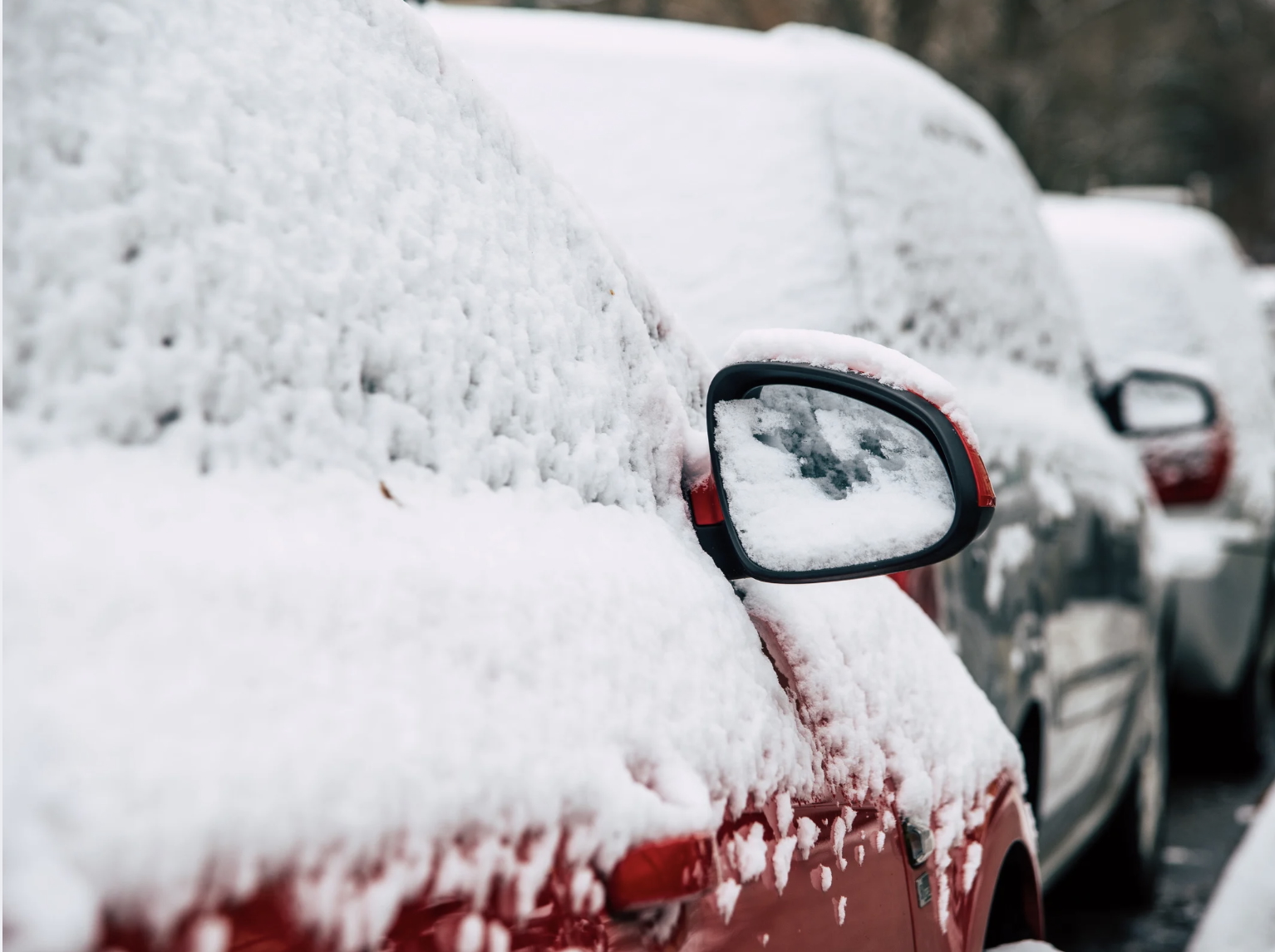 cars in snow