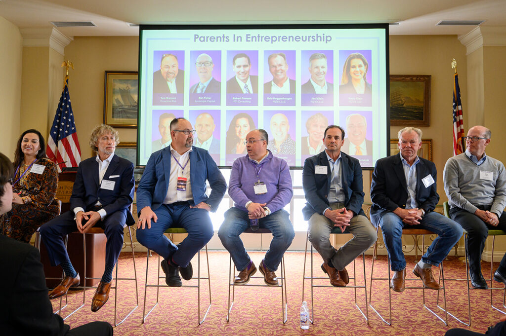 HPU parents shared their entrepreneurial experiences during a panel discussion.