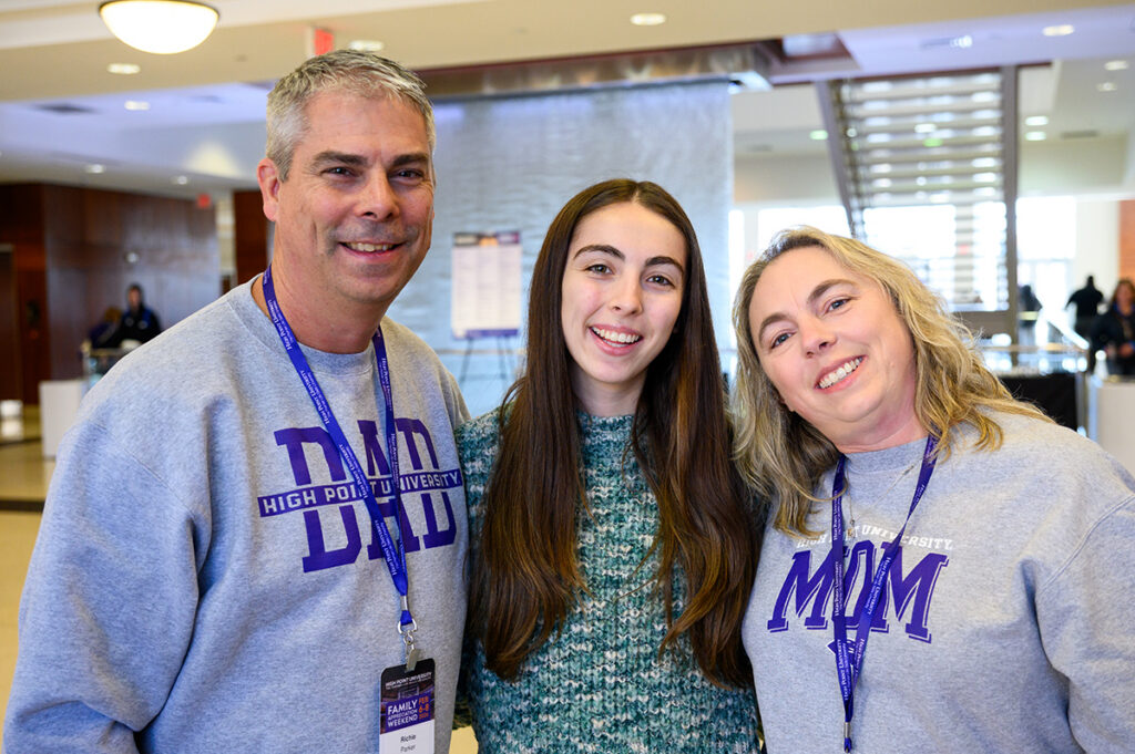Richie and Stacia Salem of Yadkinville, North Carolina, said they were looking forward to seeing their daughter, Salem, a sophomore business administration major, sing in an acapella concert.