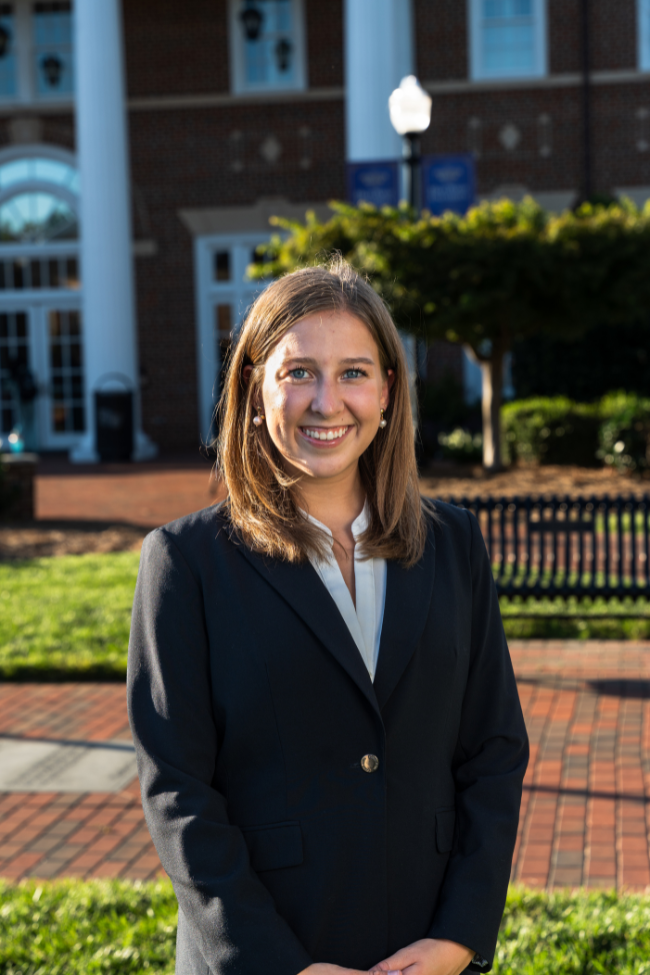 Claire Barnes, International Business graduate at High Point University, Class of 2026