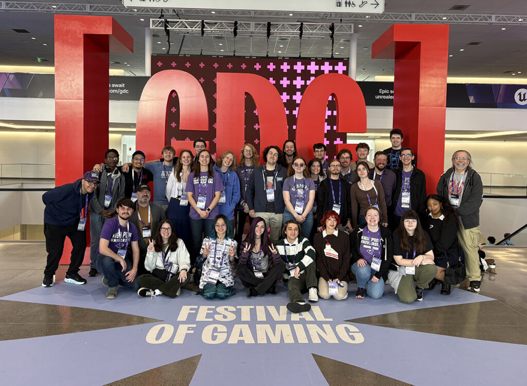 Four HPU faculty and 37 students attended Game Developers Conference in San Francisco, California, on March 9-13, where they hosted three booths and presented their games to professionals in the industry.