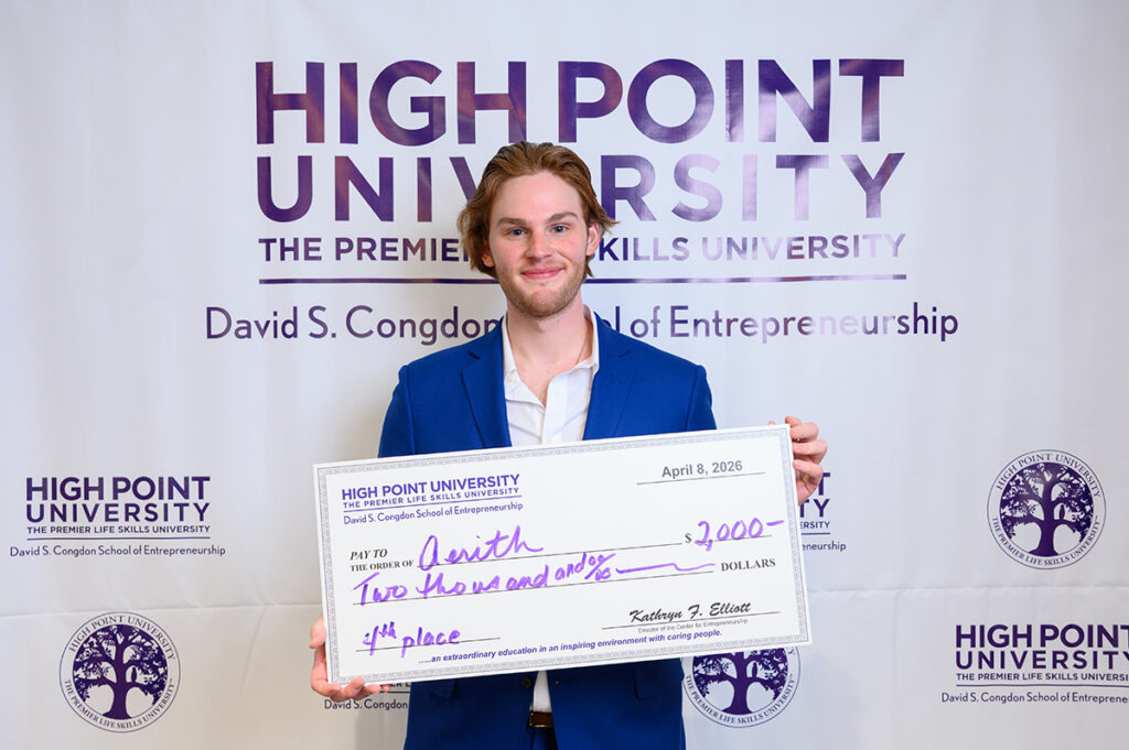 Rossi was awarded fourth place for his Aerith business plan.