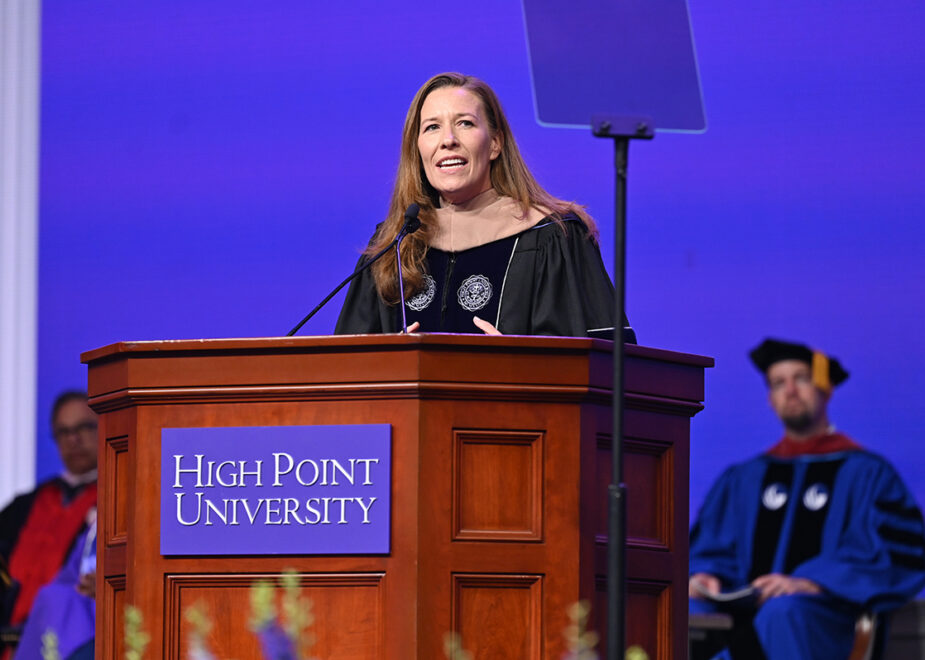 Kathryn McLay, the former president and CEO of Walmart International, addressed the graduates as the Commencement speaker. Her last day in her position at Walmart was on May 1.