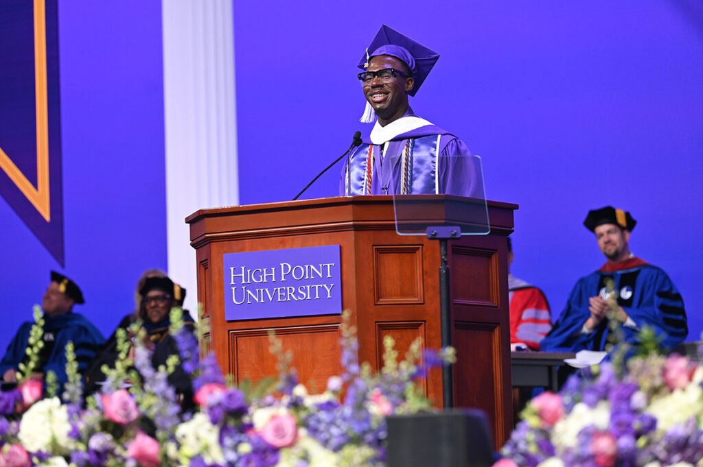 Casey Williams, HPU’s senior class president, told his classmates — which included his twin brother Cortney — that they had already proven they knew how to overcome challenges by being on stage to receive their diplomas.