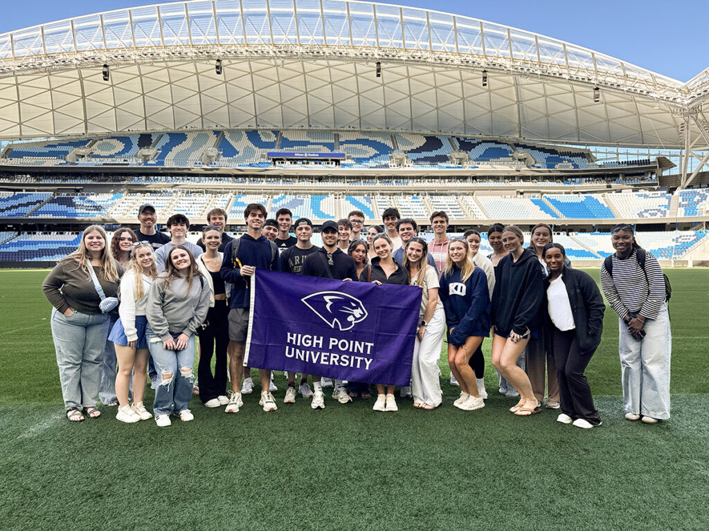 Students experienced a behind-the-scenes tour and a rugby match at Allianz Stadium in Sydney, Australia.