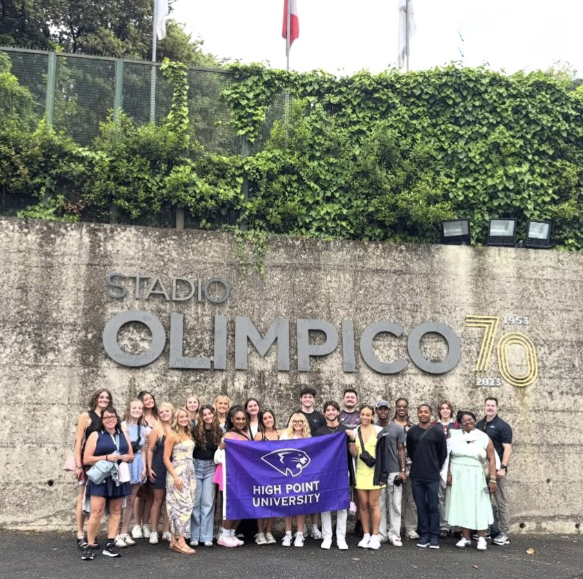 Students toured Stadio Olimpico, which is home to soccer clubs in Rome and the venue for the Italian national team.