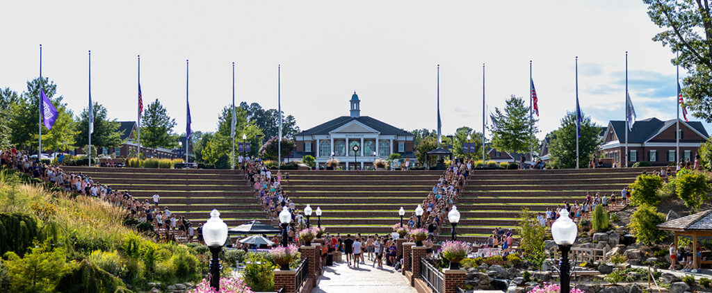 The SGA will donate $28,000 to the foundation after 1,400 students completed 110 flights of stairs.