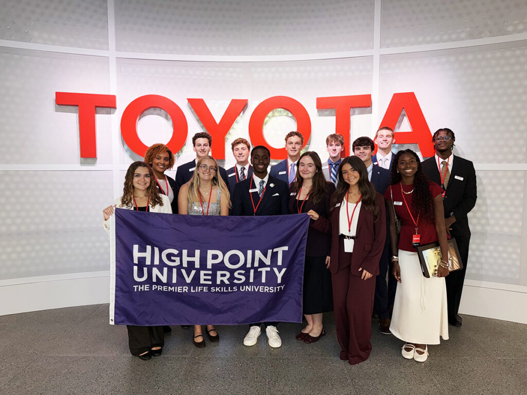 Students toured the Toyota North America headquarters in Dallas.