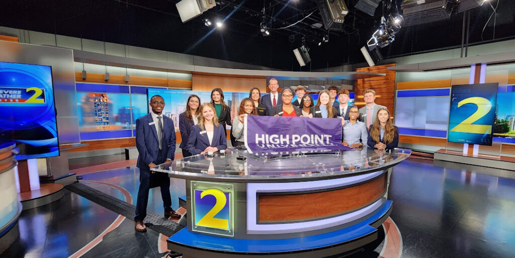 Students visited the studio for the ABC affiliate in Atlanta.