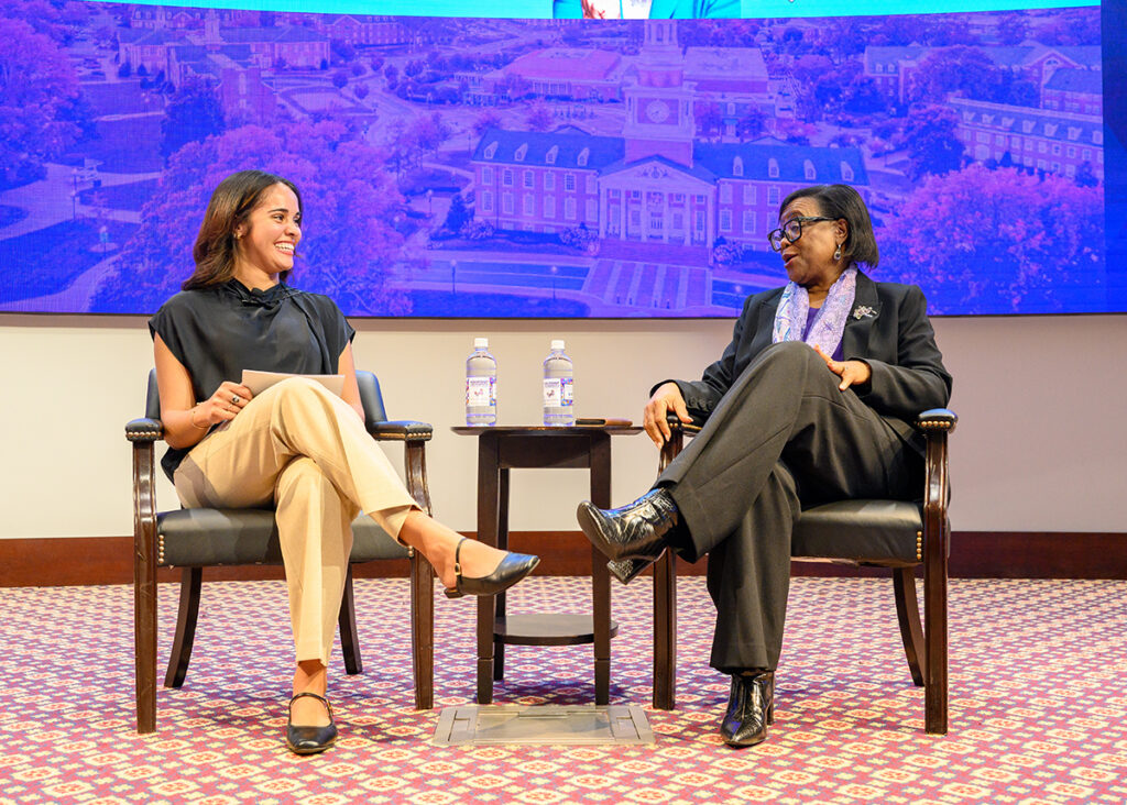 Student moderator Gabi Silva started a Q&A session with Marshall by asking about her vision when she started working with the Mavericks.