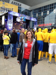 Miller worked behind the scenes for a pre-CMA Award concert on Good Morning America.