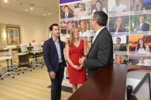 Tyler Yusko, HPU alumnus and Yelp representative at career fair