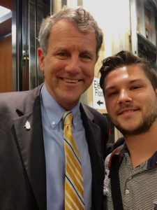 Delaney Crampton with Ohio Senator Sherrod Brown