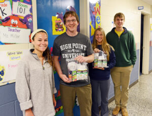 Pictured from left Caitlin Kane, Gabe Dudley, Katie Watson and Kyle Hawkes