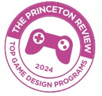 Graphic of The Princeton Review's Top Game Design programs.