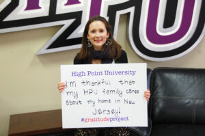 High Point University Gratitude Project Erin Karpovich