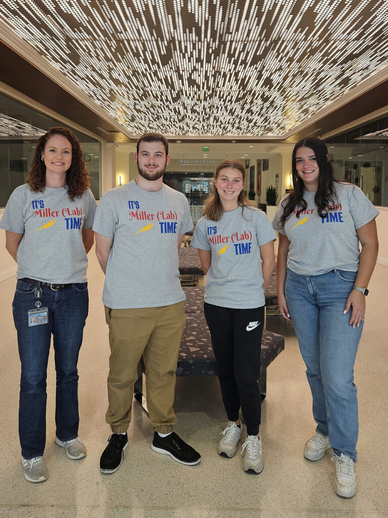From left to right are Dr. Heather Miller, Gabriel Valenzano, Robin Stempel and Victoria Federico.